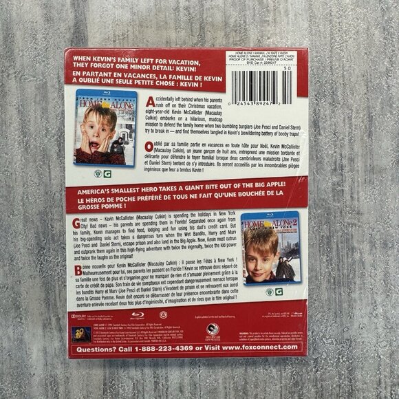 Home Alone 2-Movie Collection Blu-ray Dvd Digital Christmas 1 & 2 New Sealed - Picture 2 of 6